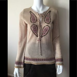 NWOT Banana Republic merino wool beaded sweater